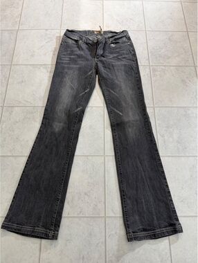 Raw Blue Lady Premium Denim Women's Flared Jeans Size 3/4